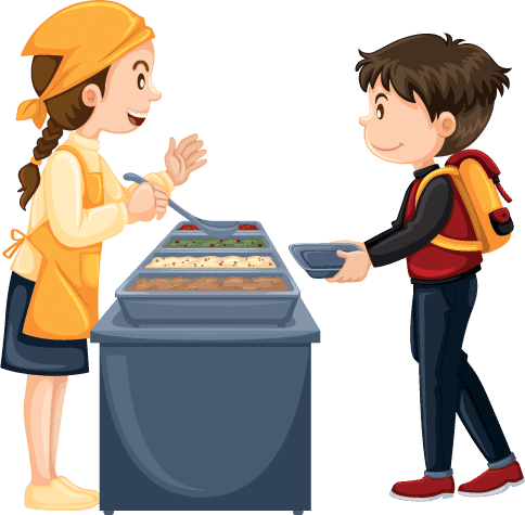 Lunch time illustration